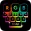 Neon Led Keyboard: Emoji, Font