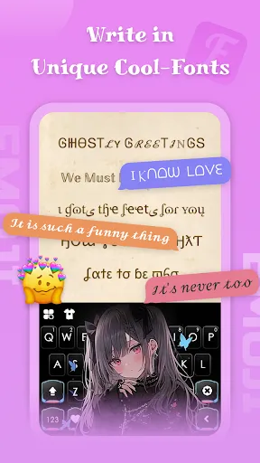 Capturas de tela do Emoji keyboard - Themes, Fonts