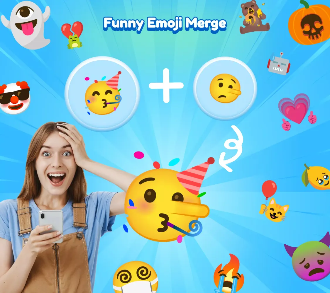 ภาพหน้าจอของ Fun Emoji Merge & Emoji Maker