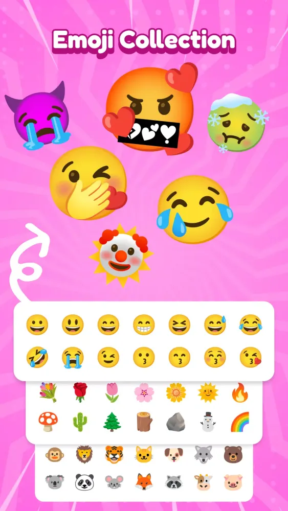 ภาพหน้าจอของ Fun Emoji Merge & Emoji Maker
