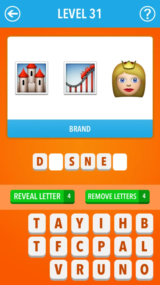 Ảnh chụp màn hình của Emoji Quiz ~ Movies, Celebs, Brands