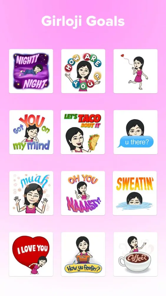 Girlmoji Keyboard - Emoji Keyboard for cute girls Screenshots