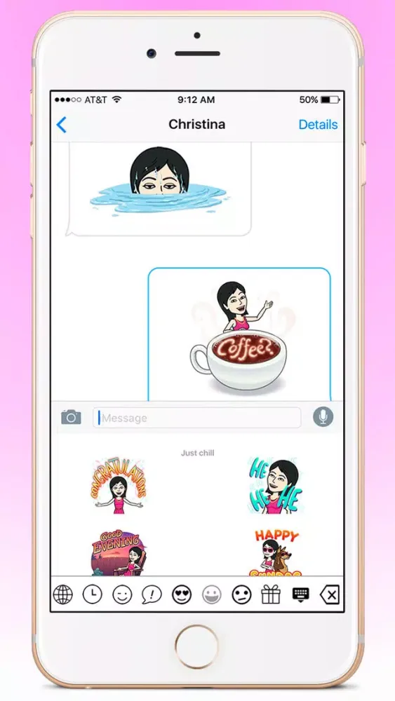 Girlmoji Keyboard - Emoji Keyboard for cute girls Screenshots