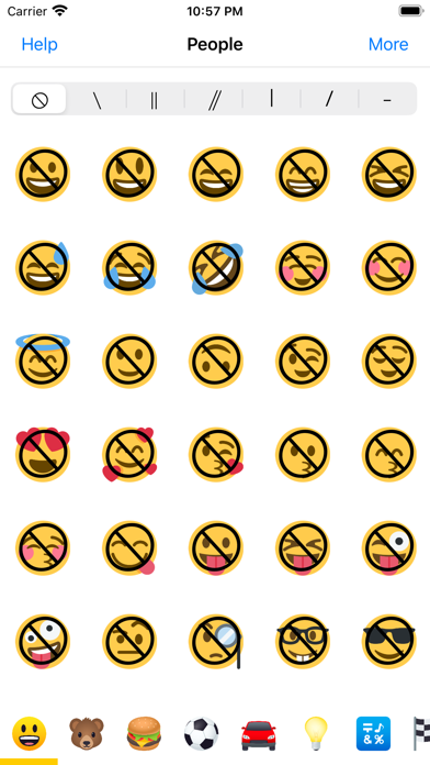 Capturas de tela do Anti Emoji - Prohibited Sign