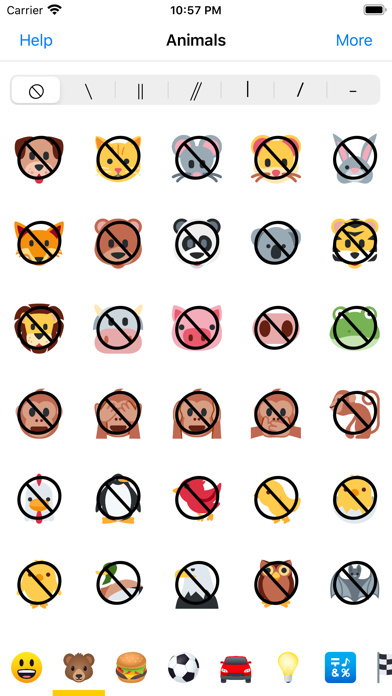 Capturas de tela do Anti Emoji - Prohibited Sign