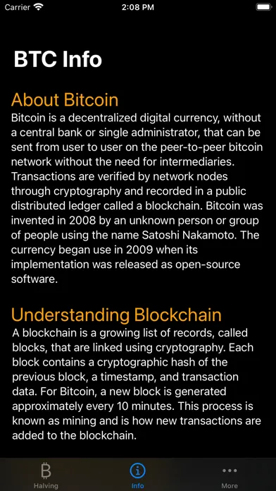 Ảnh chụp màn hình của Bitcoin News & Info