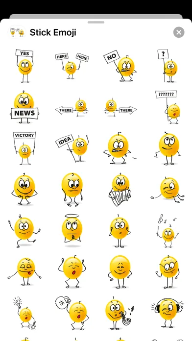 Stick Emoji Smiley Stickers应用截图