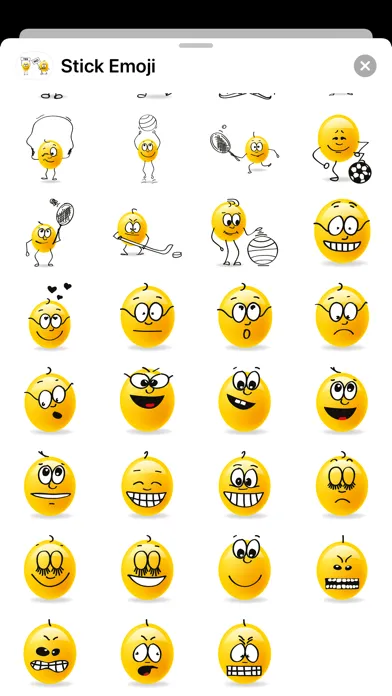 Stick Emoji Smiley Stickers应用截图