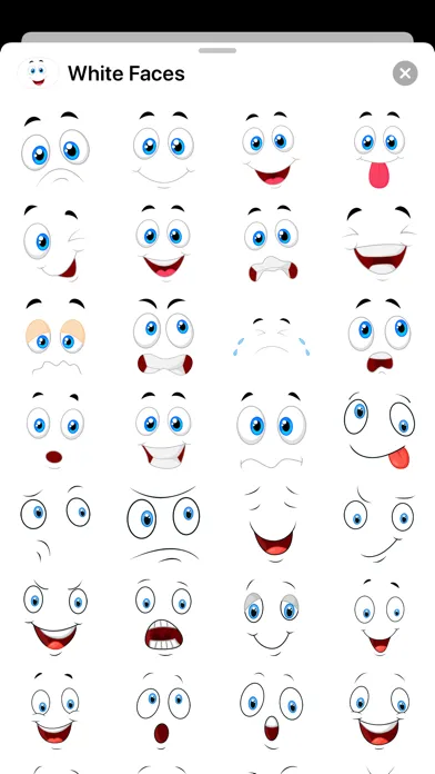 Captures d'écran de White Smiley Emoji Stickers
