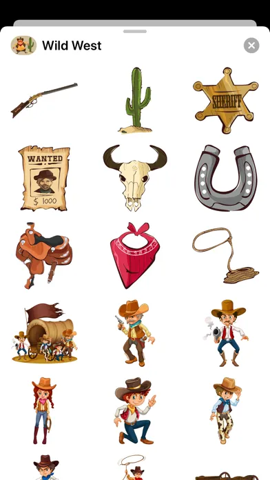 Wild West Stickers - Cowboys Screenshots