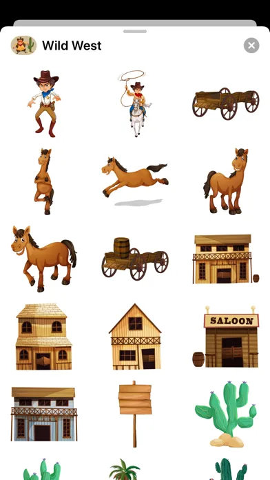 Wild West Stickers - Cowboys Screenshots