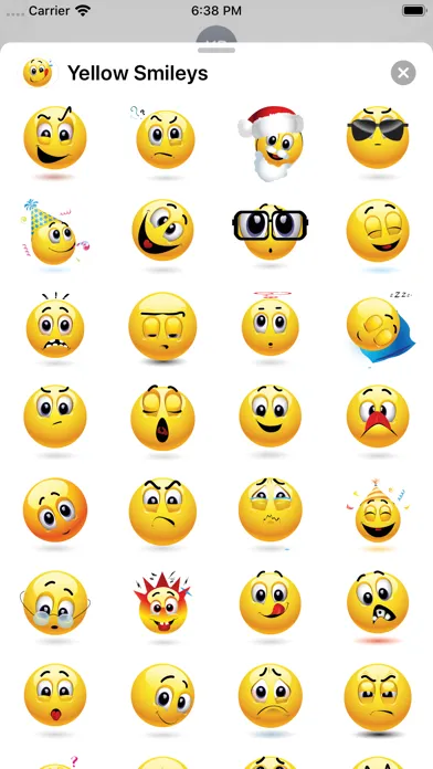Yellow Smiley Emoji Stickers Ekran Görüntüleri