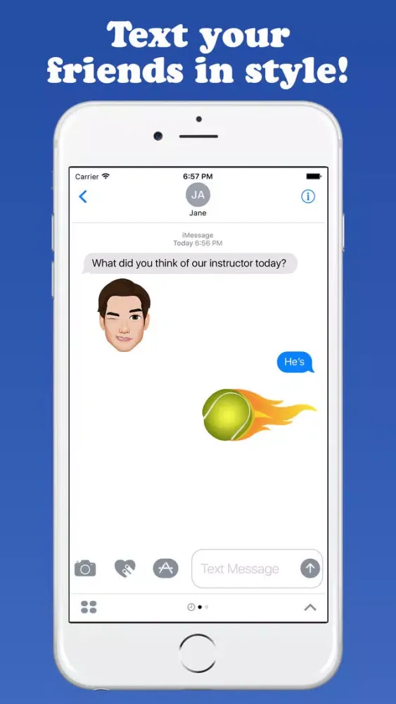 Capturas de tela do TennisMoji - Tennis Emoji Keyboard