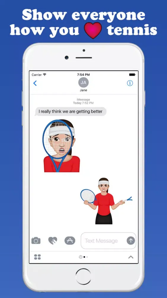 Capturas de tela do TennisMoji - Tennis Emoji Keyboard