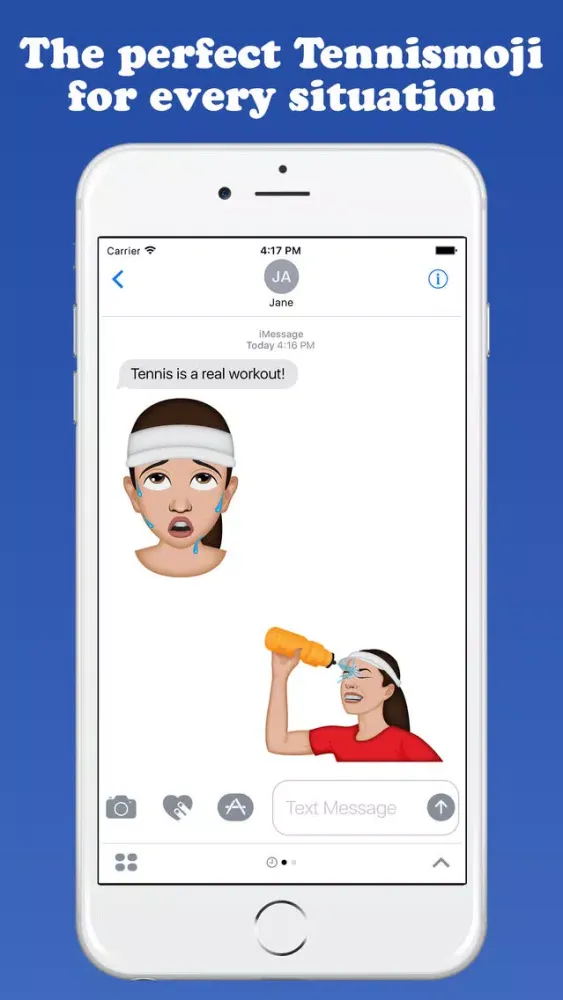 Capturas de tela do TennisMoji - Tennis Emoji Keyboard