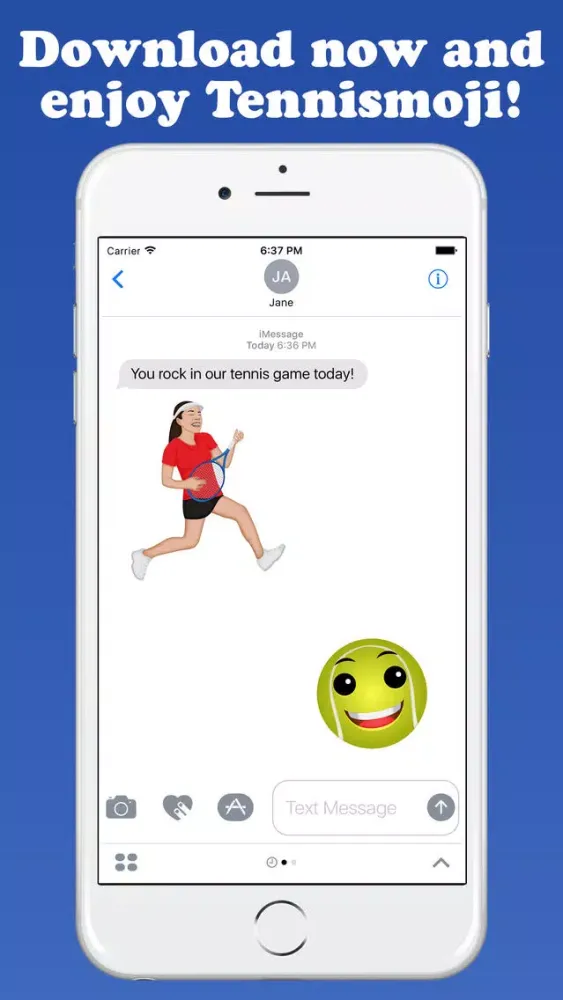 Capturas de tela do TennisMoji - Tennis Emoji Keyboard