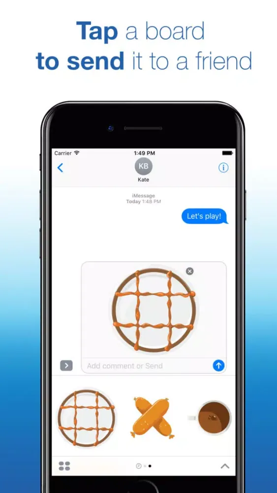 Sticker-Tac-Toe: Use stickers to play tic-tac-toe! Screenshots