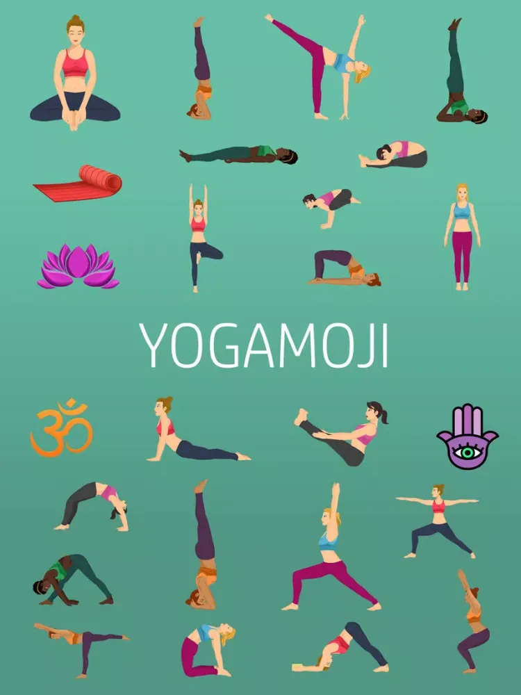 Yogamoji: Blissed out emojis & stickers for yogis iPad  স্ক্রিনশট