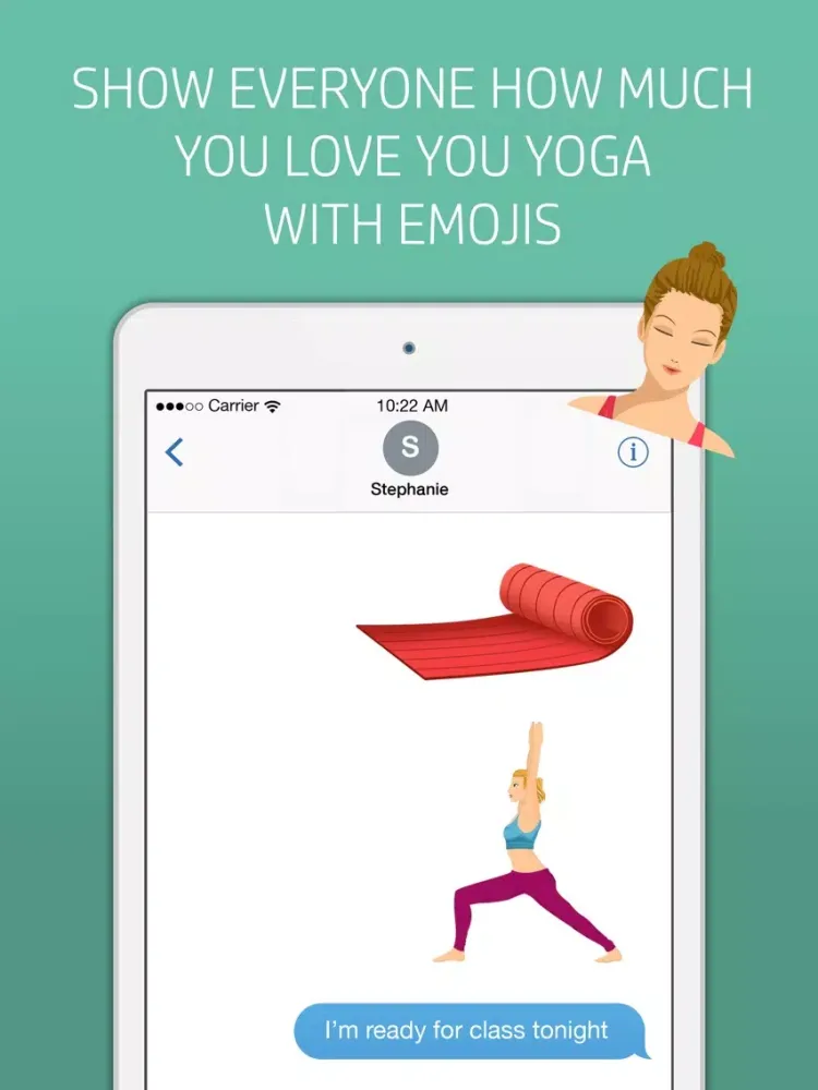 Yogamoji: Blissed out emojis & stickers for yogis iPad  স্ক্রিনশট