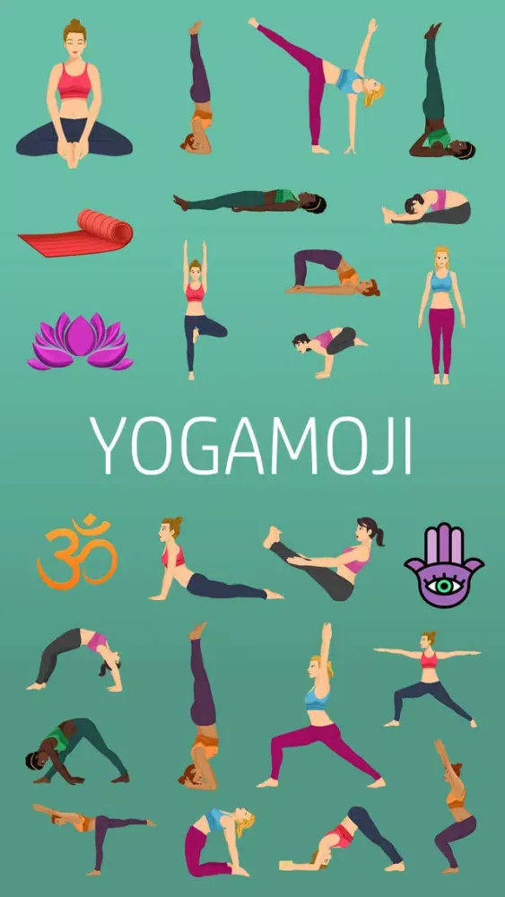 Yogamoji: Blissed out emojis & stickers for yogis স্ক্রিনশট