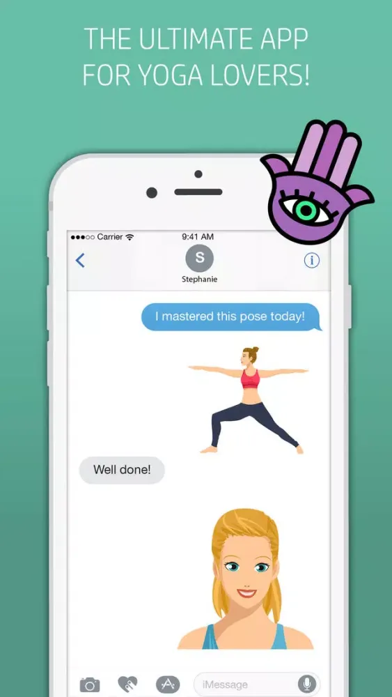 Yogamoji: Blissed out emojis & stickers for yogis স্ক্রিনশট