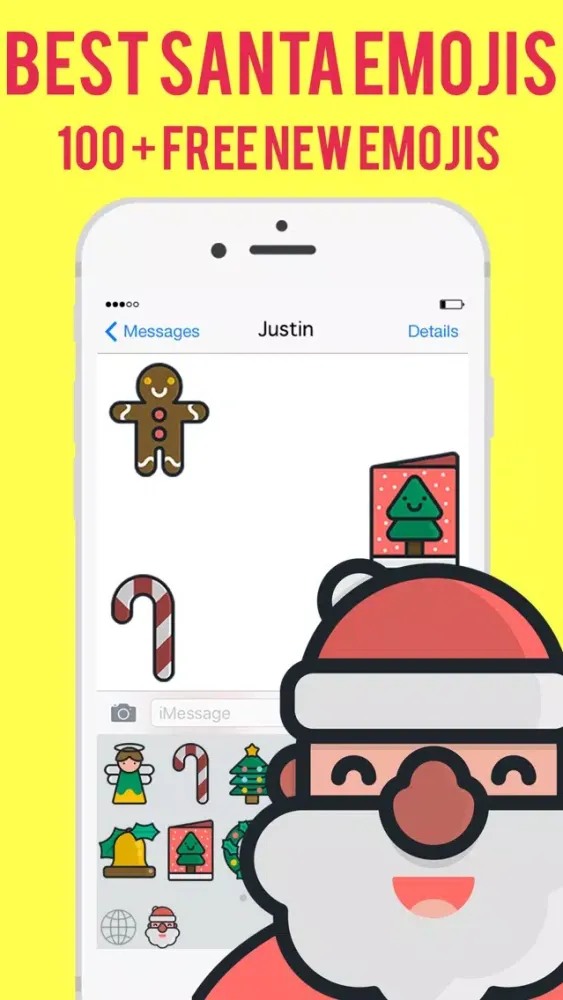 Santa Emojis - Christmas Emoji Stickers Messenger應用截圖