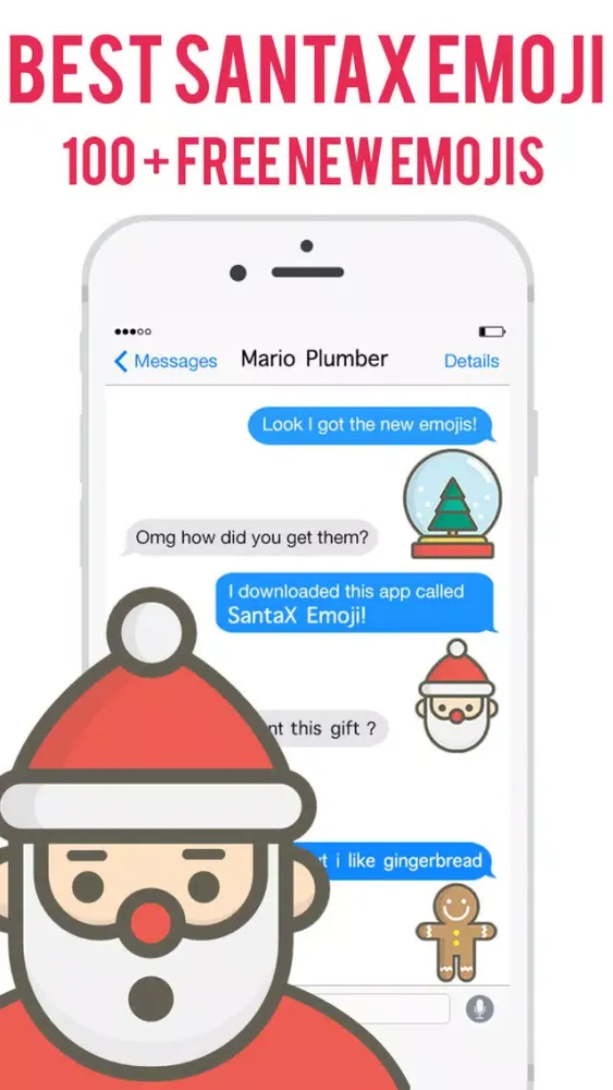 Santa Claus Emoji - Christmas Emoji Stickers New應用截圖