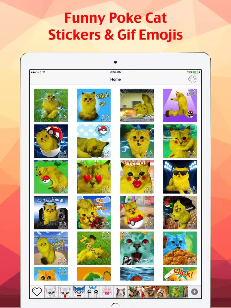 Capturas de pantalla de Cat Keyemoji Pro iPad 