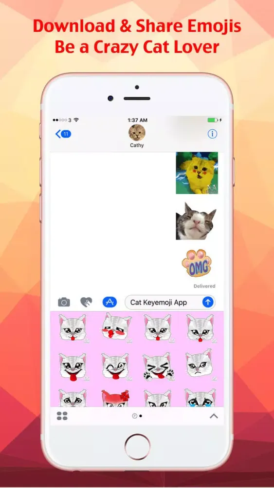 Capturas de pantalla de Cat Keyemoji Pro