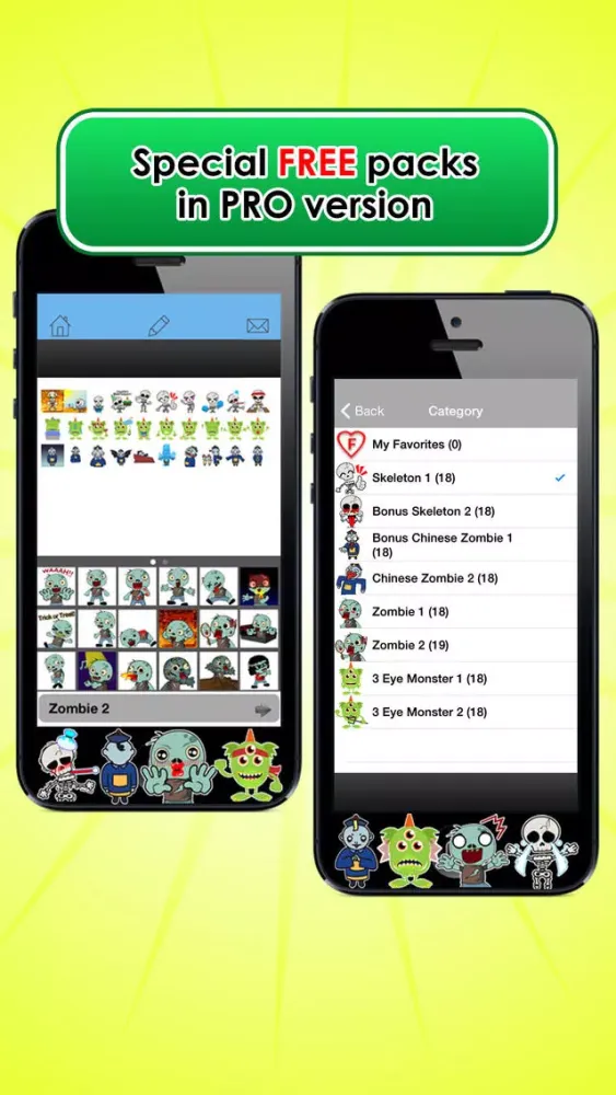 Emoji Kingdom 13 Free Skull Halloween Emoticon Animated for iOS 8 Screenshots