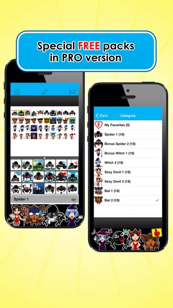 Emoji Kingdom 16 Free Spider Halloween Emoticon Animated for iOS 8 Screenshots