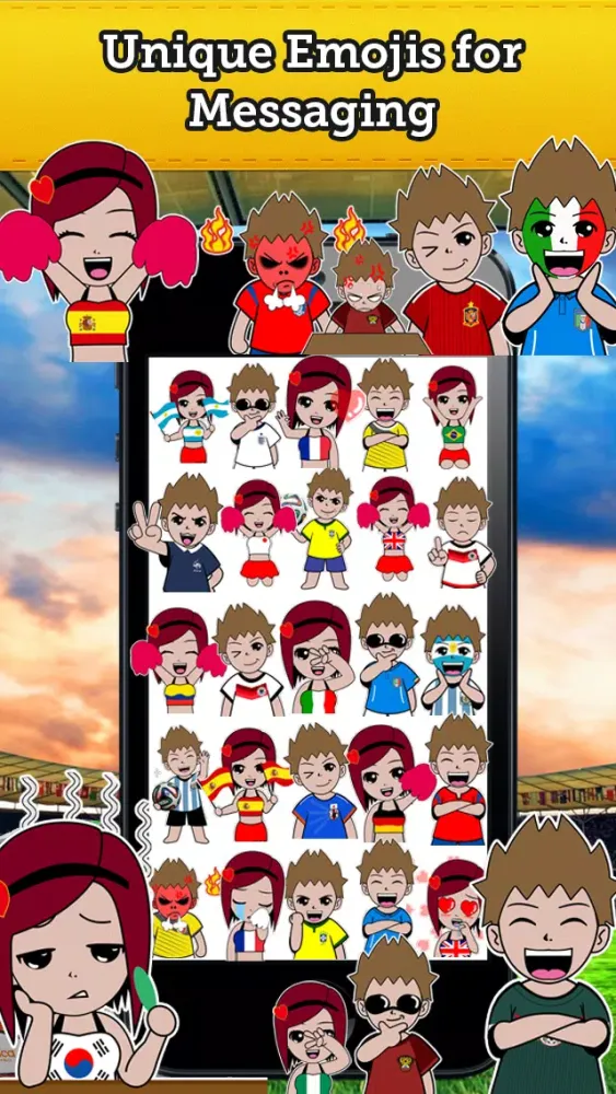 Capturas de pantalla de Emoji France Soccer Fan Free