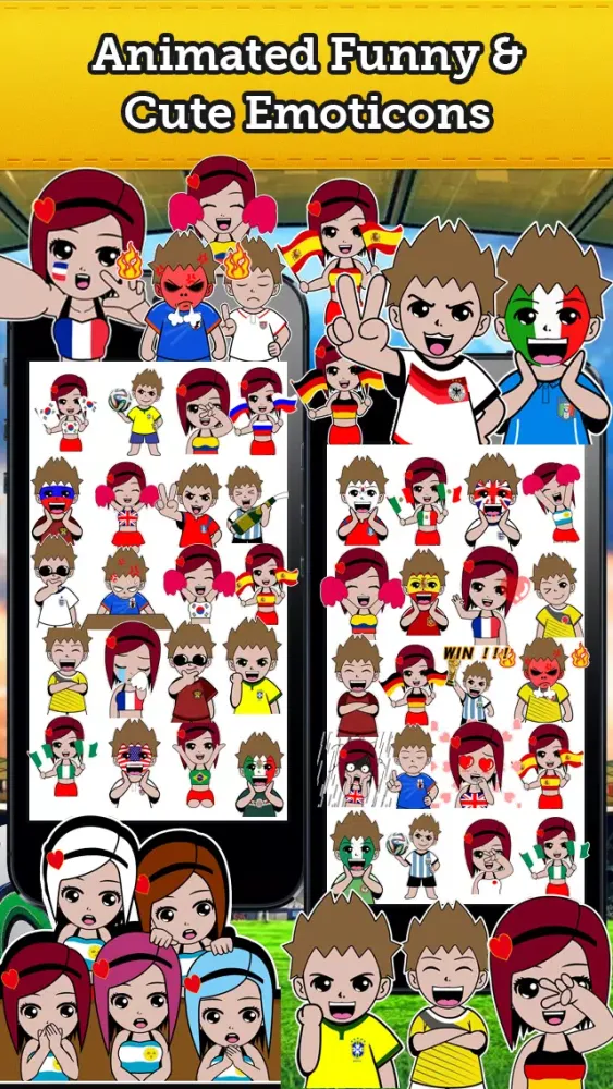 Capturas de pantalla de Emoji France Soccer Fan Free