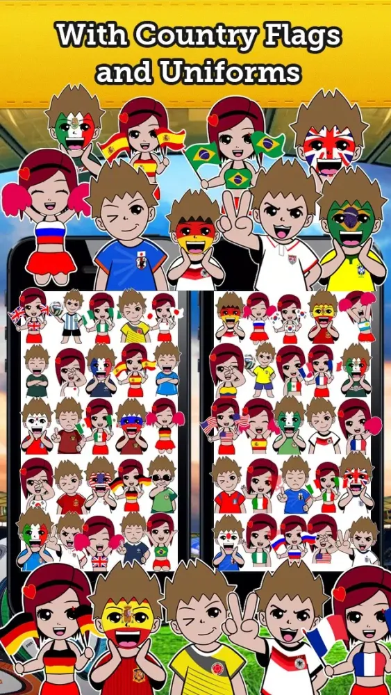 Emoji Germany Soccer Fan Free سکرین شاٹس