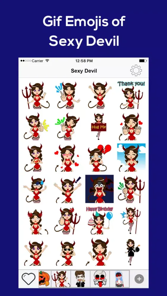 Captures d'écran de Scary Keyemoji Free Halloween Sticker Gif Emoji