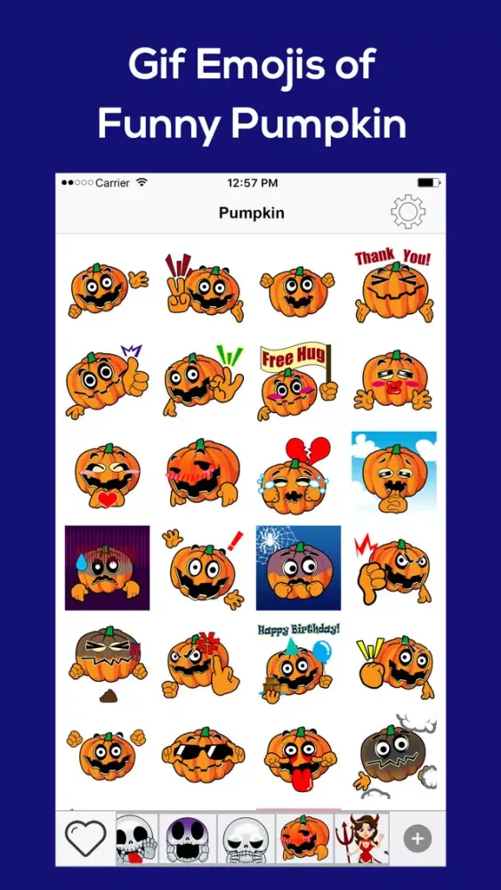 Captures d'écran de Scary Keyemoji Free Halloween Sticker Gif Emoji