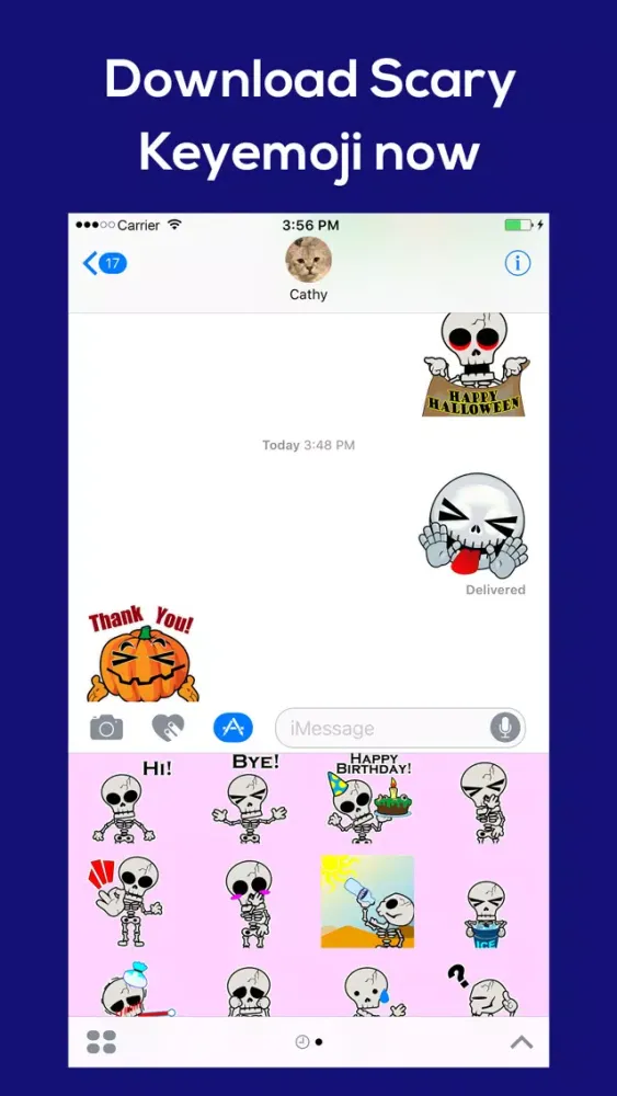 Captures d'écran de Scary Keyemoji Free Halloween Sticker Gif Emoji