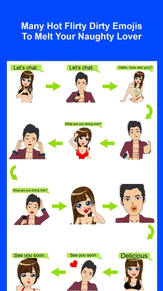 Sexy Keyemoji Pro - Dirty Stickers and Gif Emojis Keyboard Screenshots