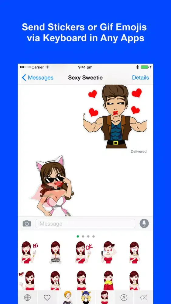 Sexy Keyemoji Free - Dirty Stickers and Gif Emojis Keyboard Christmas & New Year Version Screenshots