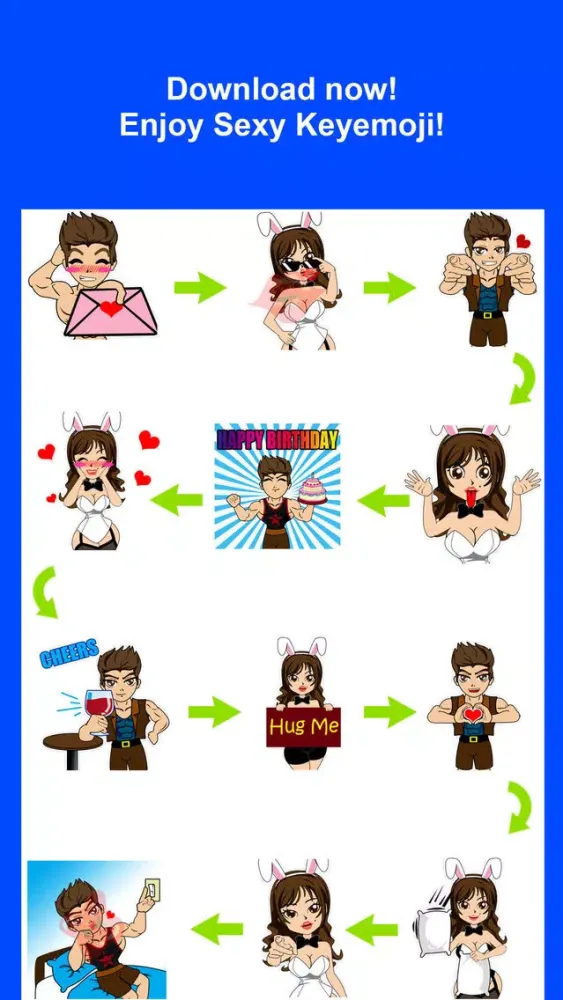 Sexy Keyemoji Free - Dirty Stickers and Gif Emojis Keyboard Christmas & New Year Version Screenshots