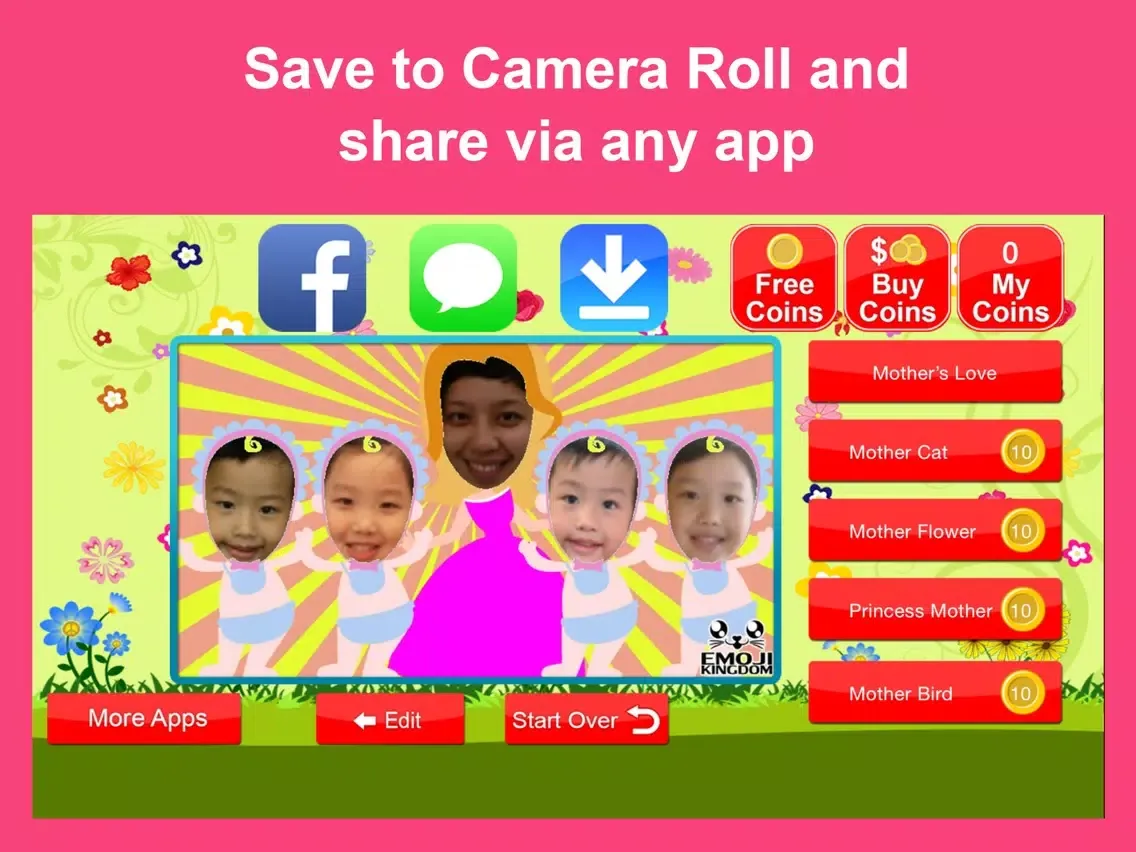 Videomoji M - Mother's Day Video Emoji Card Maker iPad  Screenshots