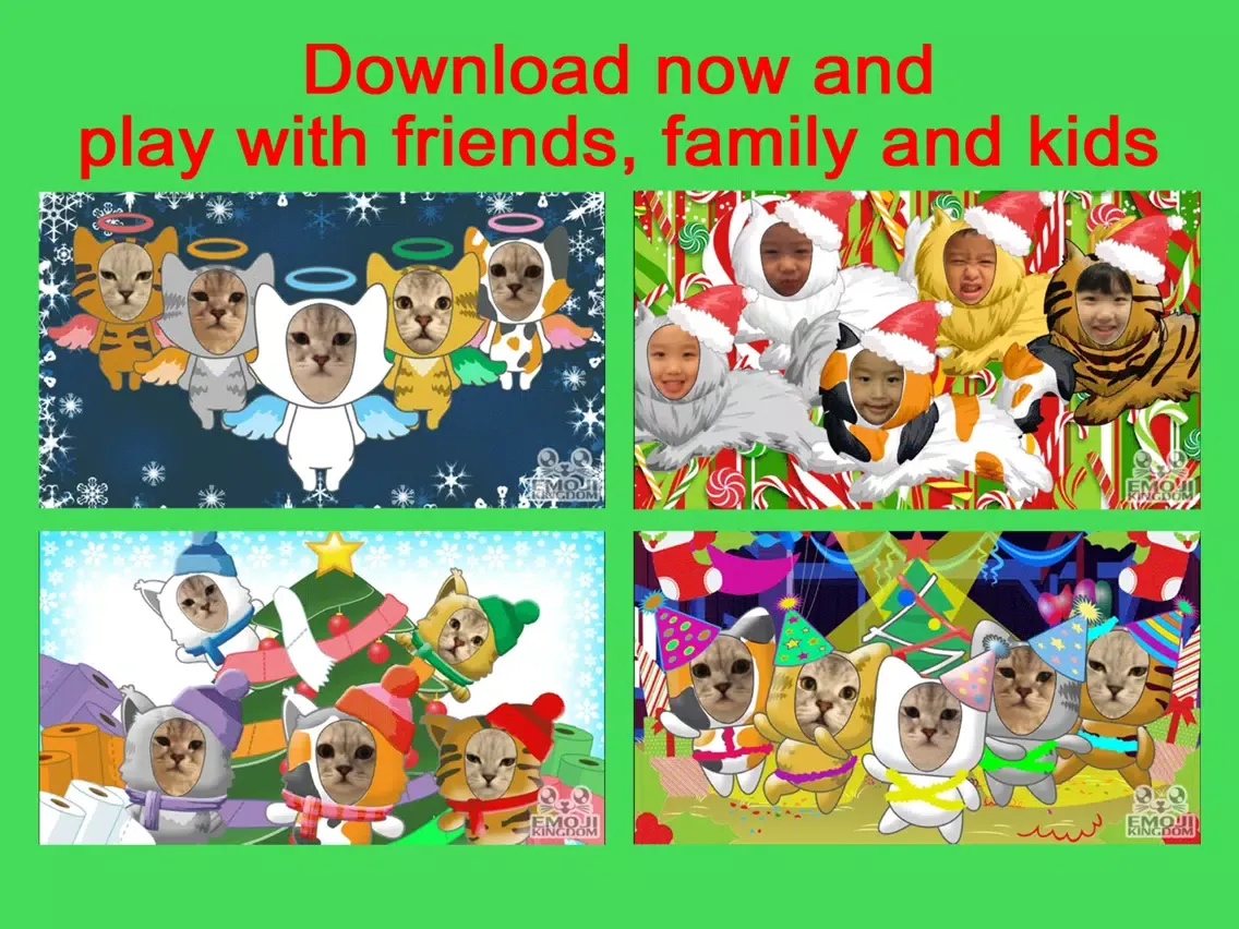 Videomoji Christmas Cats iPad Screenshots