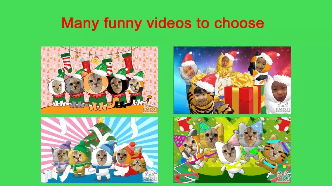 Videomoji Christmas Cats Screenshots