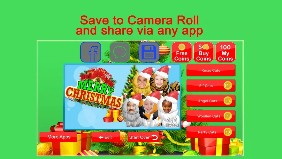 Videomoji Christmas Cats Screenshots