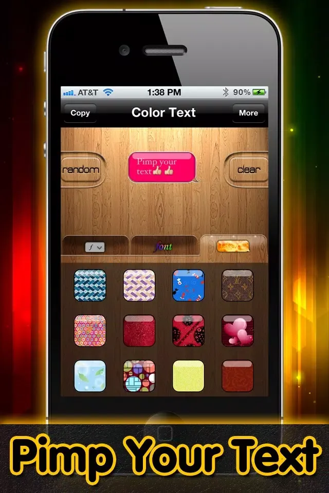 Tangkapan layar Color Text Messages - Send Color SMS Message Pics