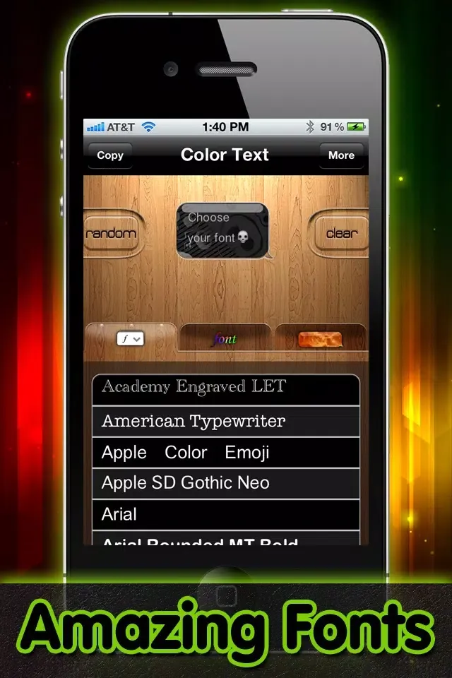 Tangkapan layar Color Text Messages - Send Color SMS Message Pics