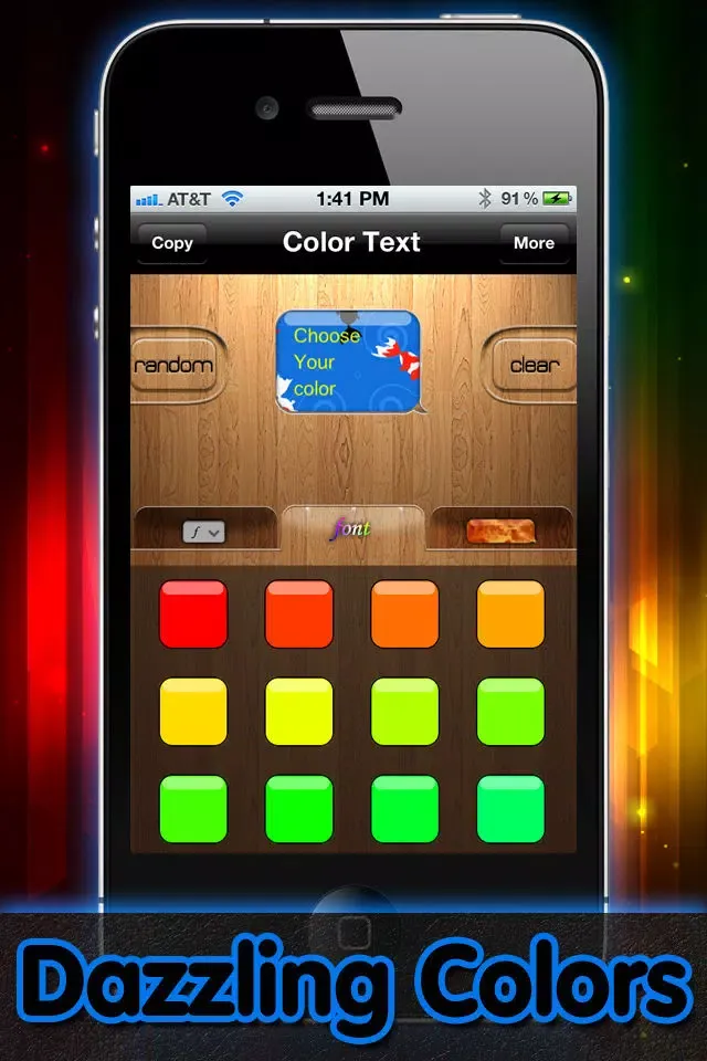 Tangkapan layar Color Text Messages - Send Color SMS Message Pics