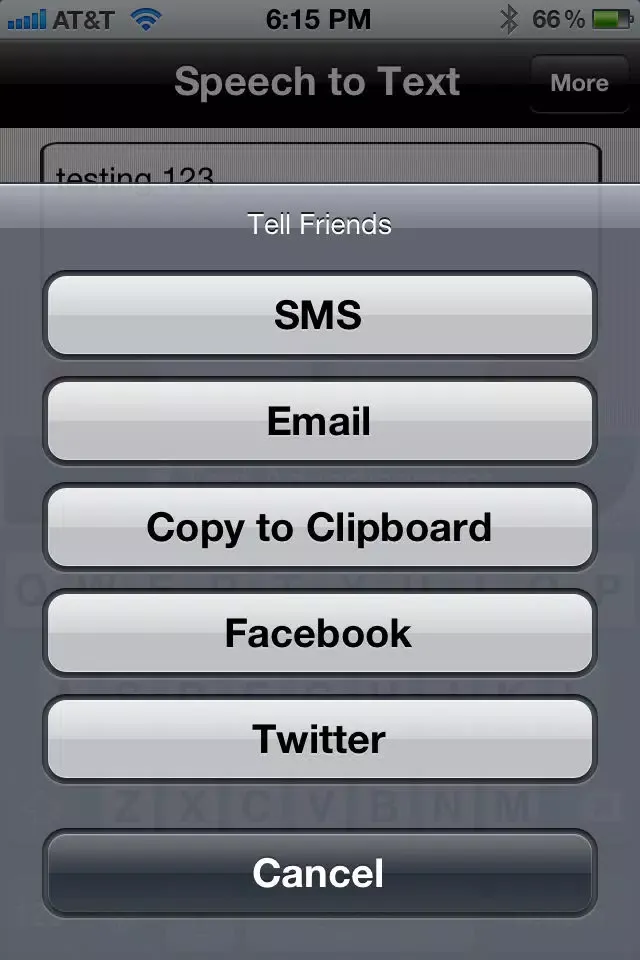 Tangkapan skrin Voice Texting Generator