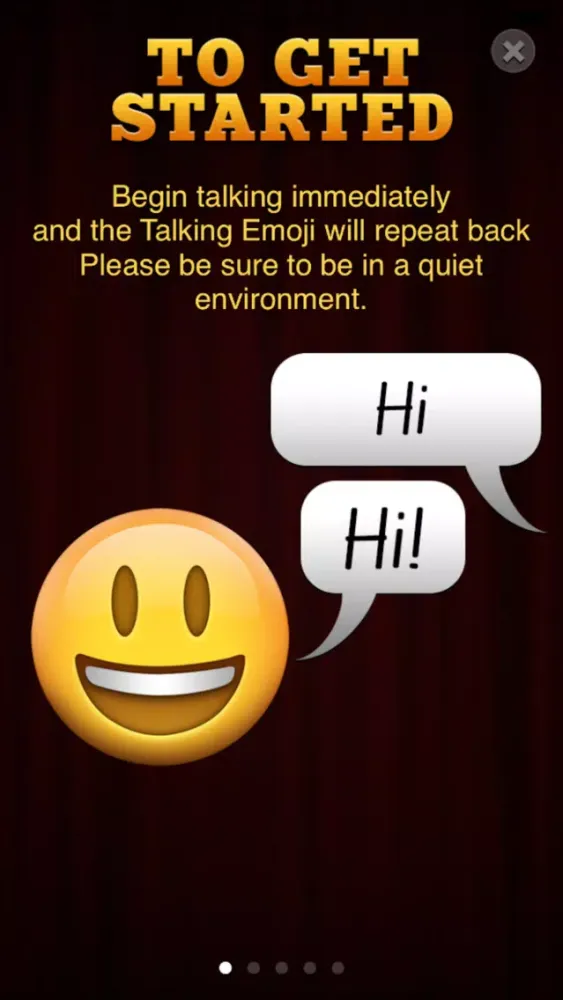 Captures d'écran de Talking Emoji Pro - Send Video Texting Emoticons using Voice Changer and Dash Emoji Geometry Stick Game
