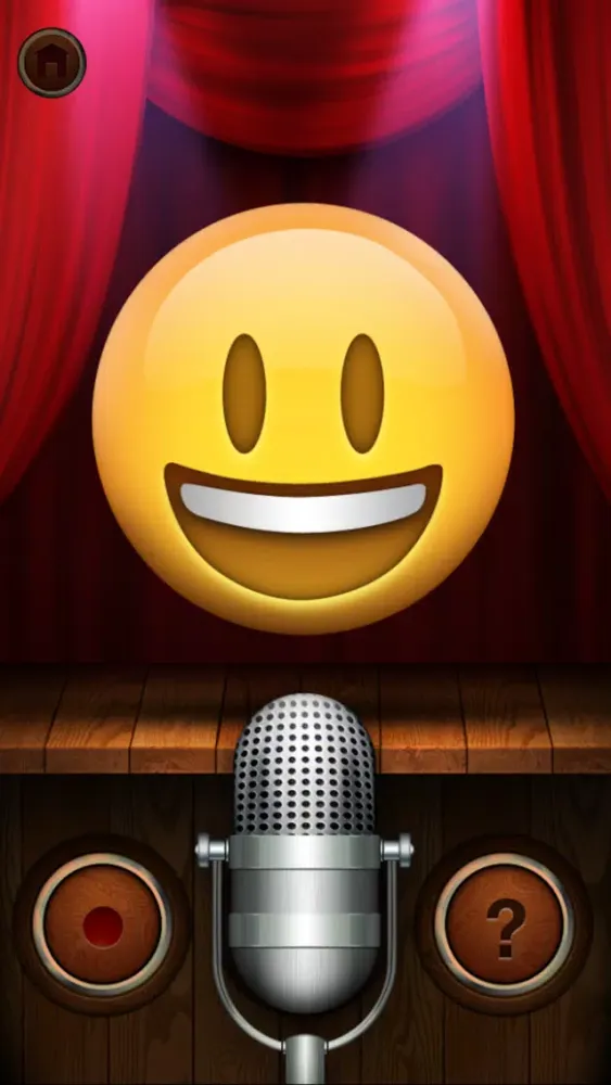 Captures d'écran de Talking Emoji Pro - Send Video Texting Emoticons using Voice Changer and Dash Emoji Geometry Stick Game